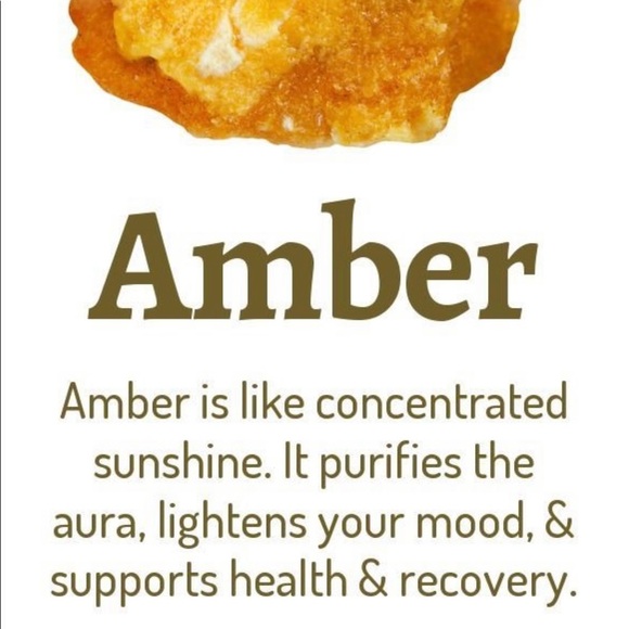 Natural Baltic Honey Amber pear shaped silver ring, size 8 - Picture 9 of 9